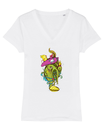 Octopus Pirate White
