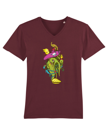 Octopus Pirate Burgundy