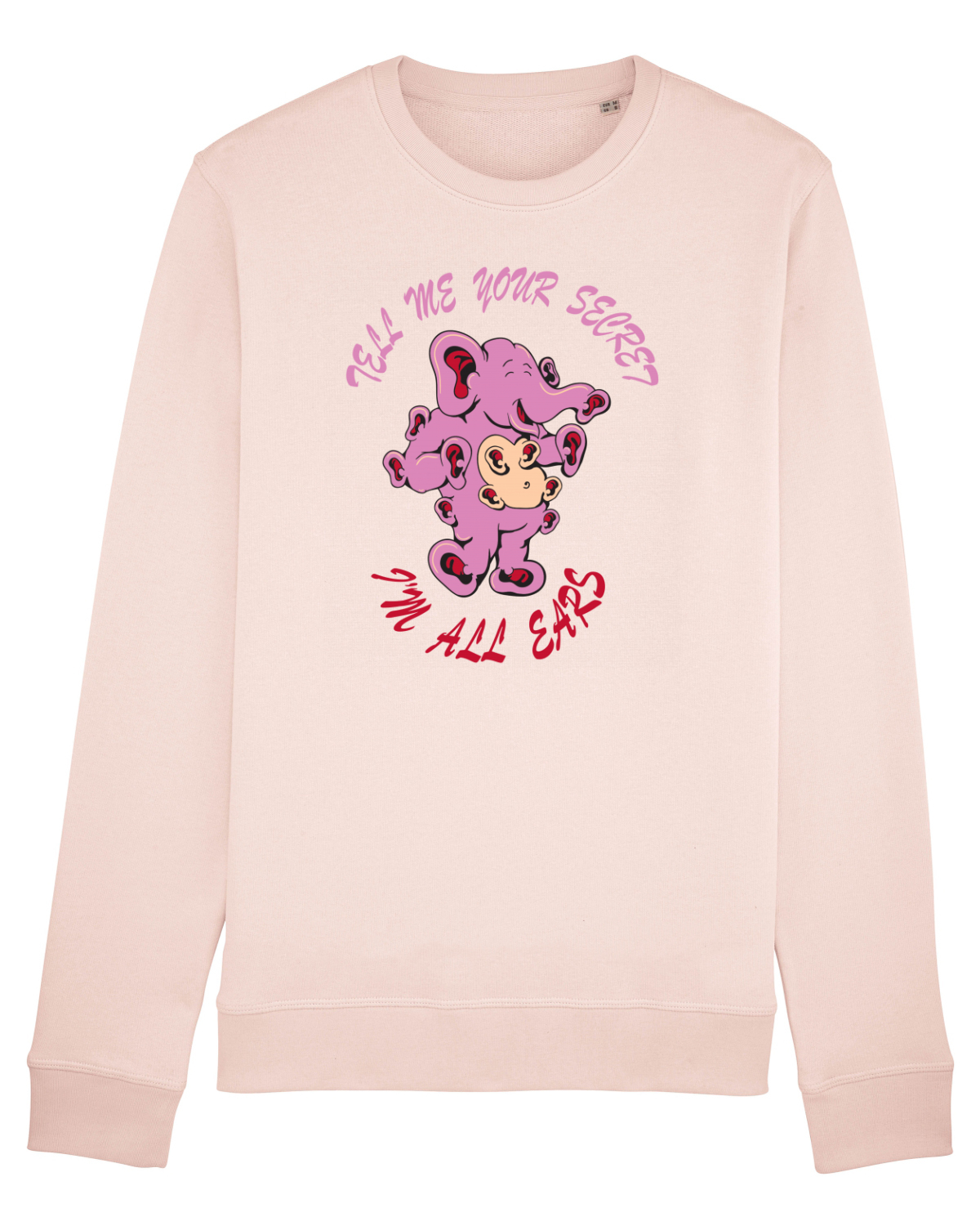 Bluză mânecă lungă Unisex Rise Candy Pink
