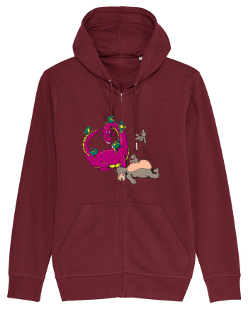 Dragons and Hippos Burgundy