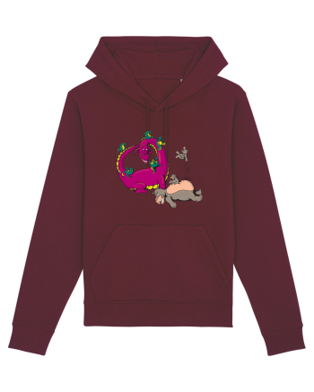 Dragons and Hippos Burgundy