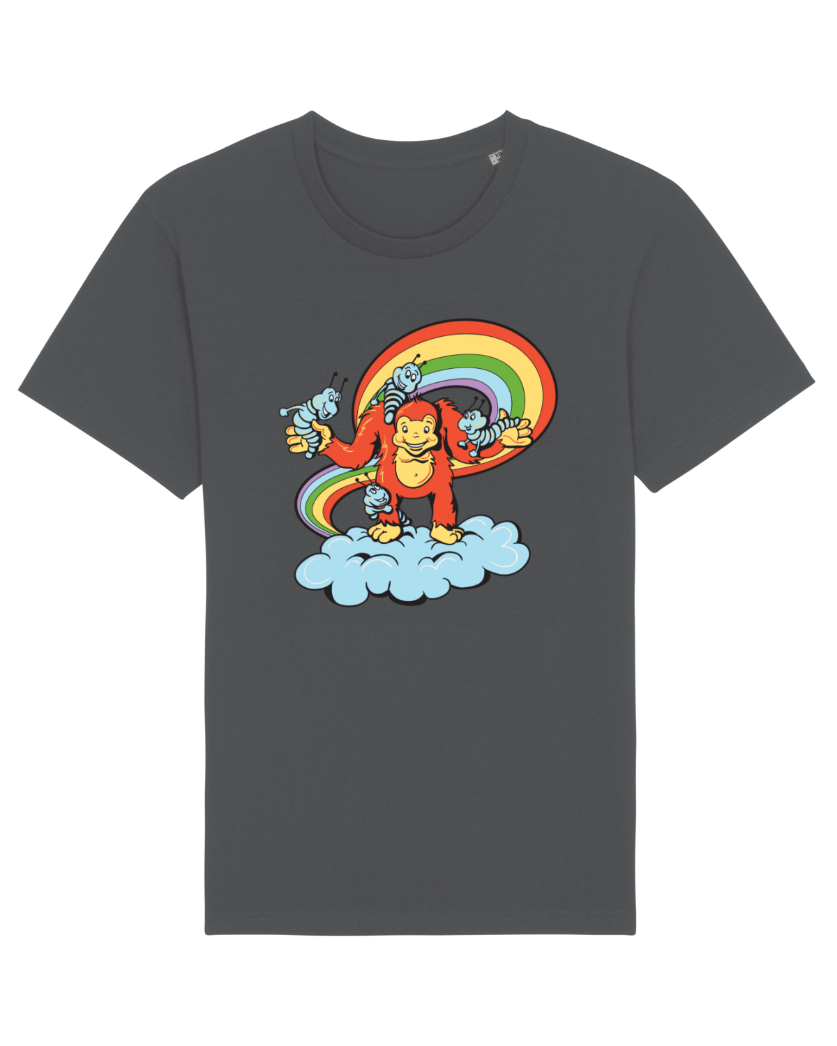Tricou mânecă scurtă Unisex Rocker Anthracite