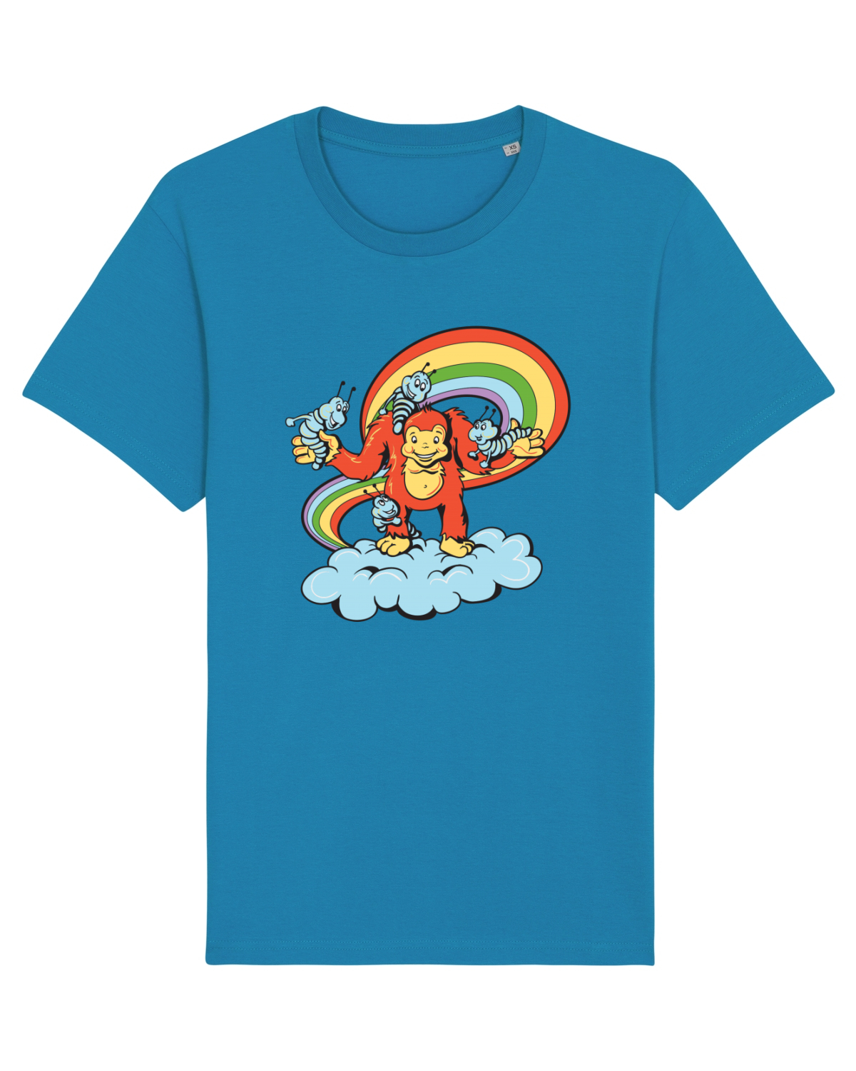 Tricou mânecă scurtă Unisex Rocker Azur
