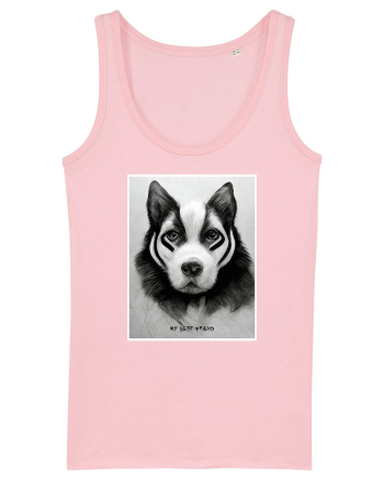 husky dog Cotton Pink