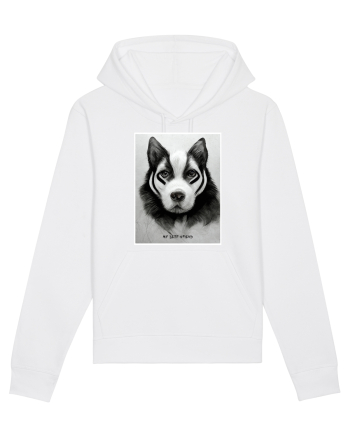 husky dog White