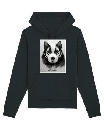 husky dog Black