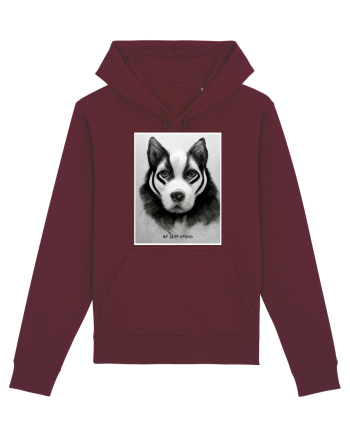 husky dog Burgundy