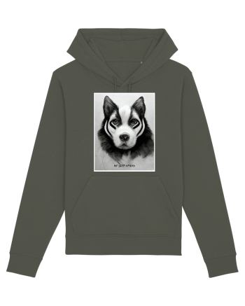 husky dog Khaki