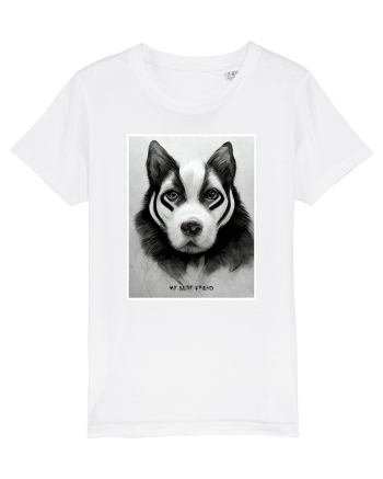 husky dog White