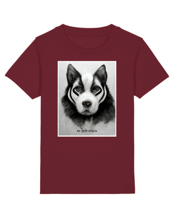 husky dog Burgundy
