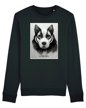 husky dog Black