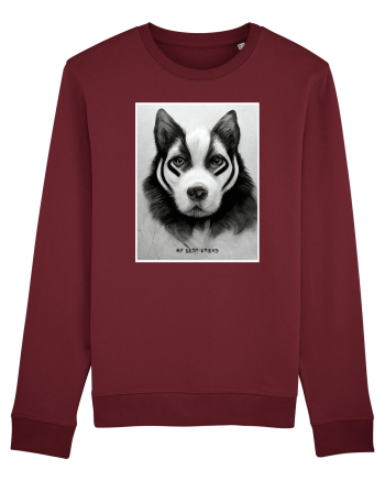 husky dog Burgundy