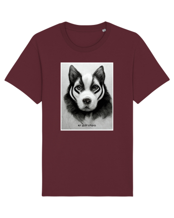husky dog Burgundy