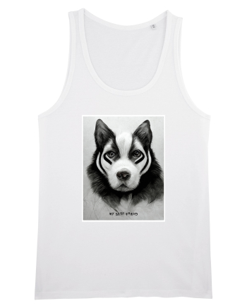 husky dog White