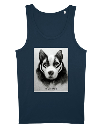 husky dog Navy