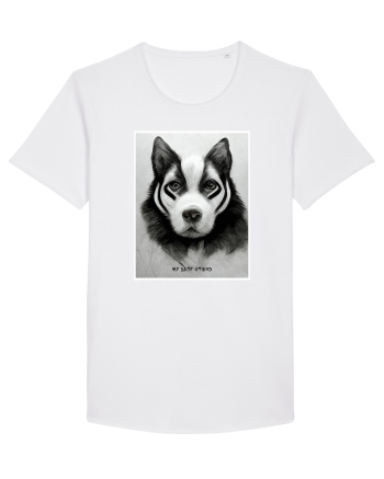 husky dog White
