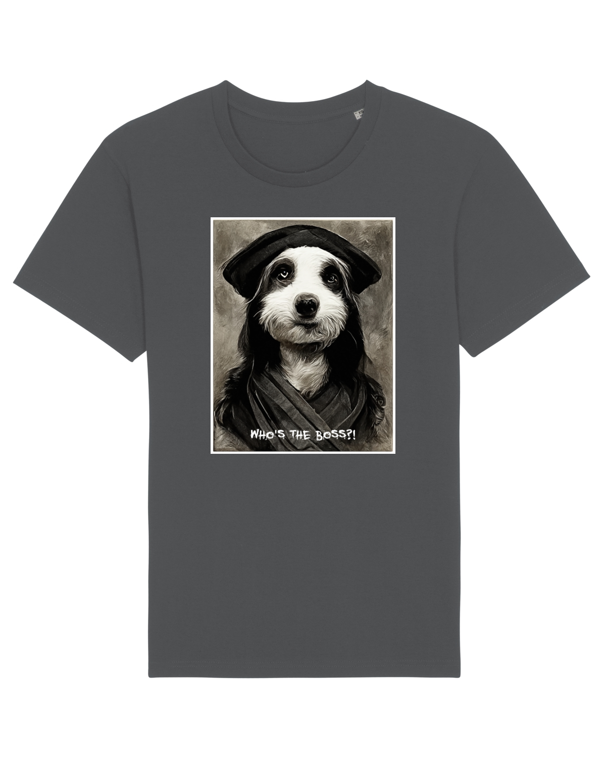 Tricou mânecă scurtă Unisex Rocker Anthracite