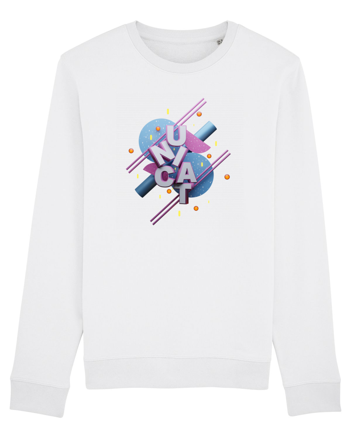 Bluză mânecă lungă Unisex Rise White