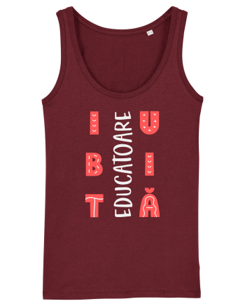 Educatoare iubită Burgundy
