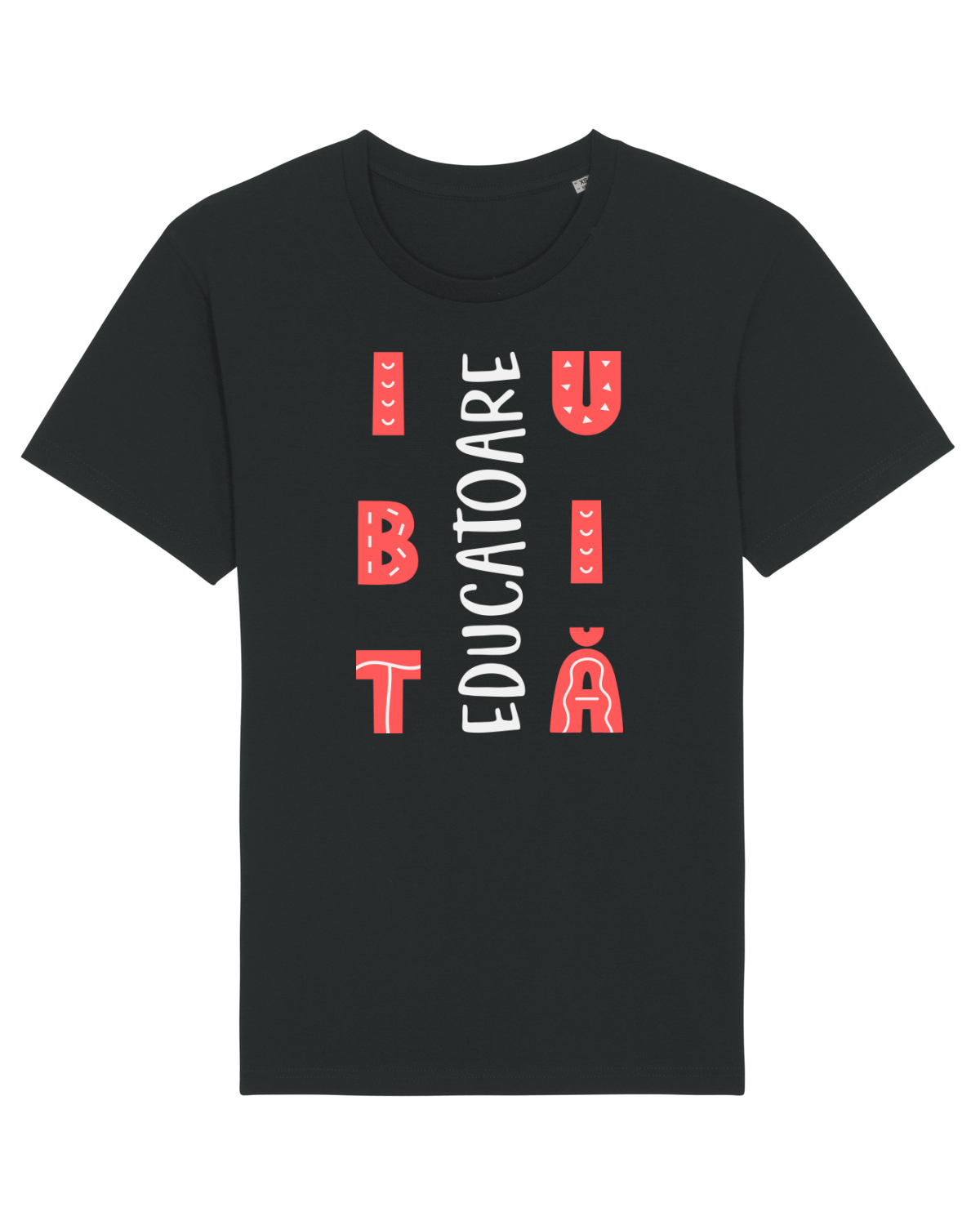 Tricou mânecă scurtă Unisex Rocker Black