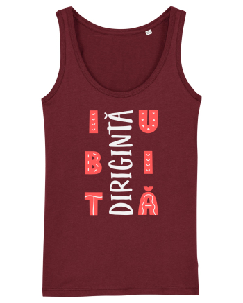 Dirigintă iubită Burgundy