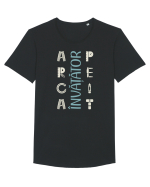 Învățător apreciat Tricou mânecă scurtă guler larg Bărbat Skater