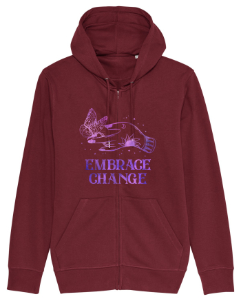 Embrace Change Witch Butterfly Burgundy