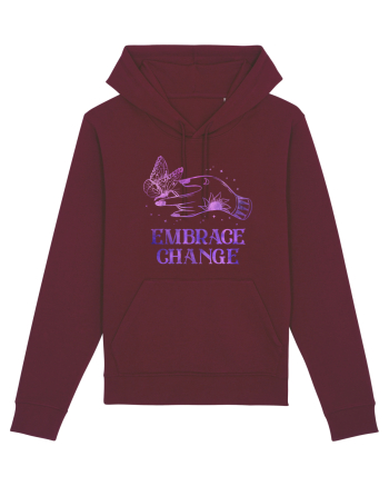Embrace Change Witch Butterfly Burgundy