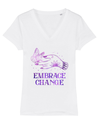 Embrace Change Witch Butterfly White