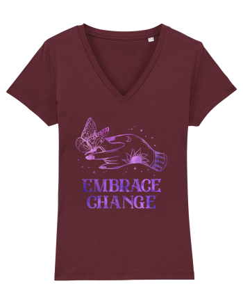 Embrace Change Witch Butterfly Burgundy