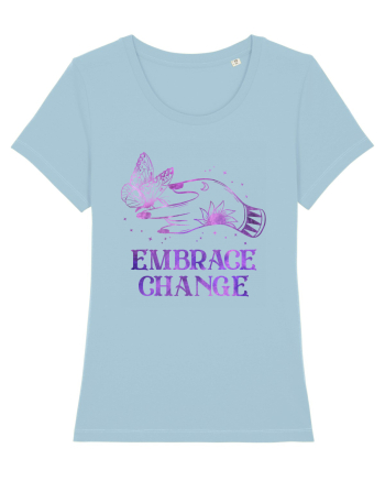 Embrace Change Witch Butterfly Sky Blue