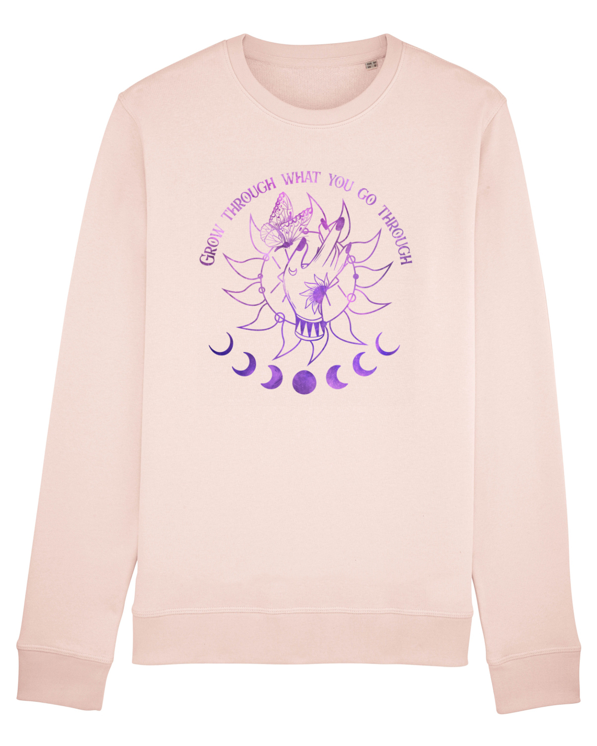 Bluză mânecă lungă Unisex Rise Candy Pink