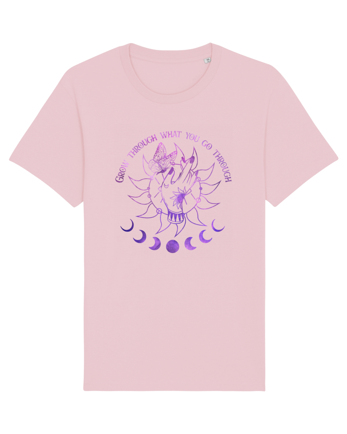 Tricou mânecă scurtă Unisex Rocker Cotton Pink