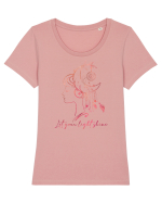 Let Your Light Shine Girl Tricou mânecă scurtă guler larg fitted Damă Expresser