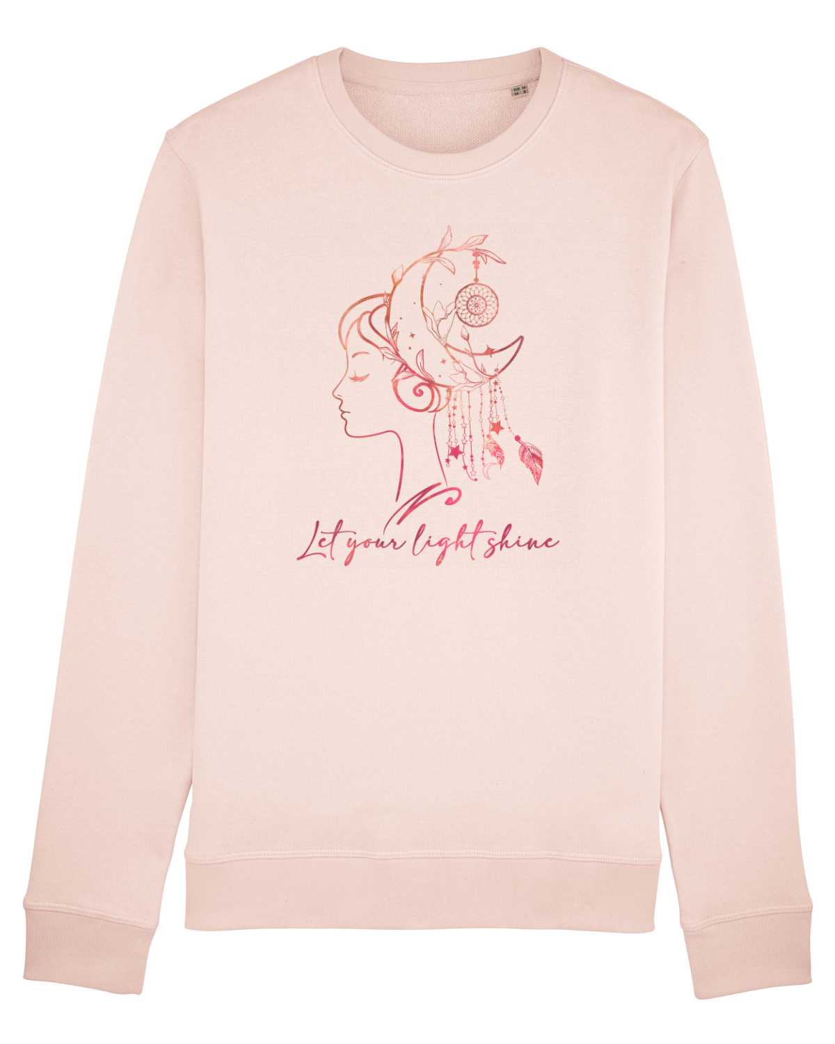 Bluză mânecă lungă Unisex Rise Candy Pink