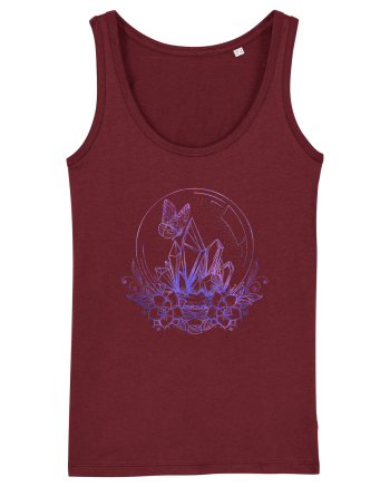 Magic Crystal Ball Mystic Celestial Burgundy