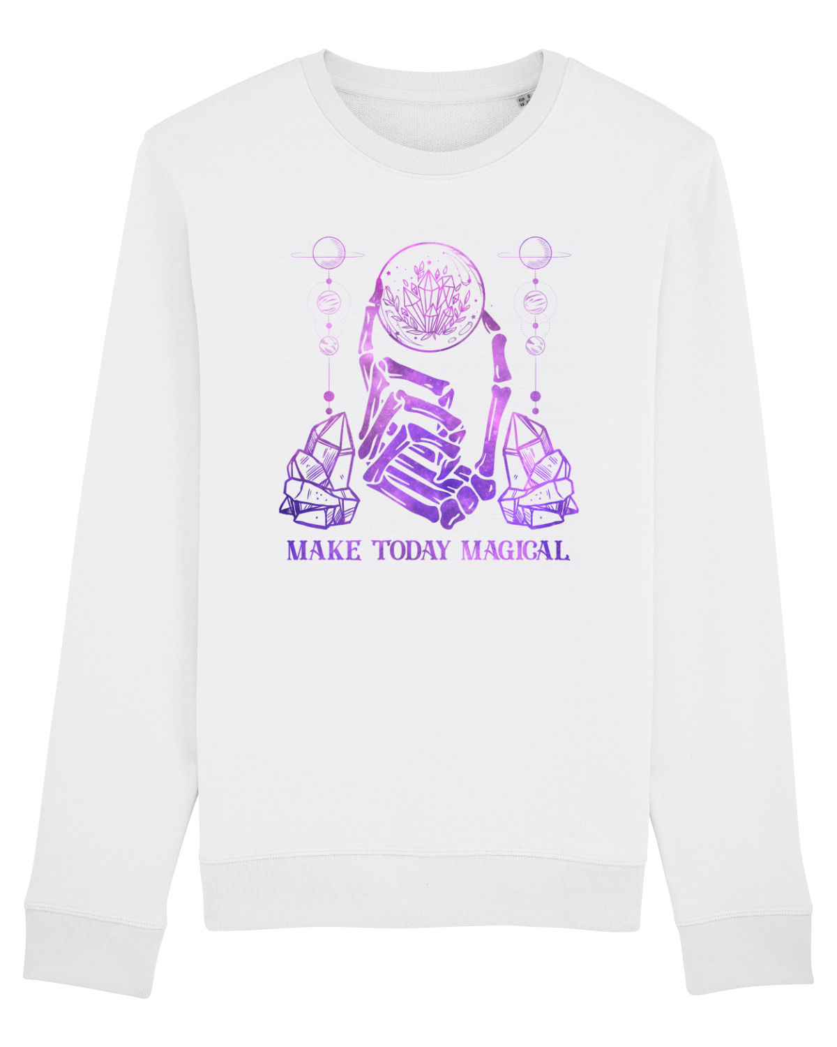 Bluză mânecă lungă Unisex Rise White