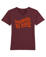 Merge și așa! Tricou mânecă scurtă guler V Bărbat Presenter