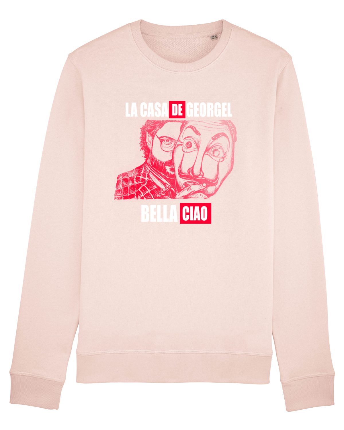 Bluză mânecă lungă Unisex Rise Candy Pink