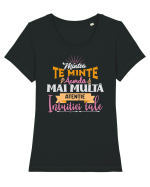 Mintea te minte - v2 Tricou mânecă scurtă guler larg fitted Damă Expresser
