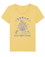 Make Today Magical Mystic Celestial Tricou mânecă scurtă guler larg fitted Damă Expresser