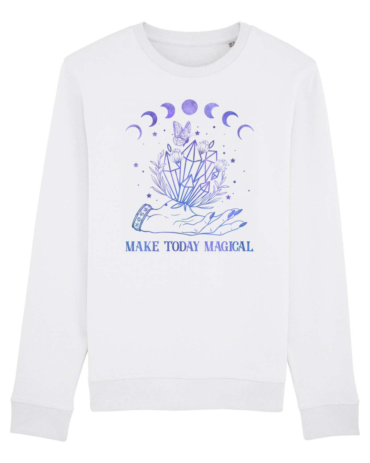Bluză mânecă lungă Unisex Rise White