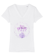 There's Magic In All Of Us Mystic Tricou mânecă scurtă guler V Damă Evoker