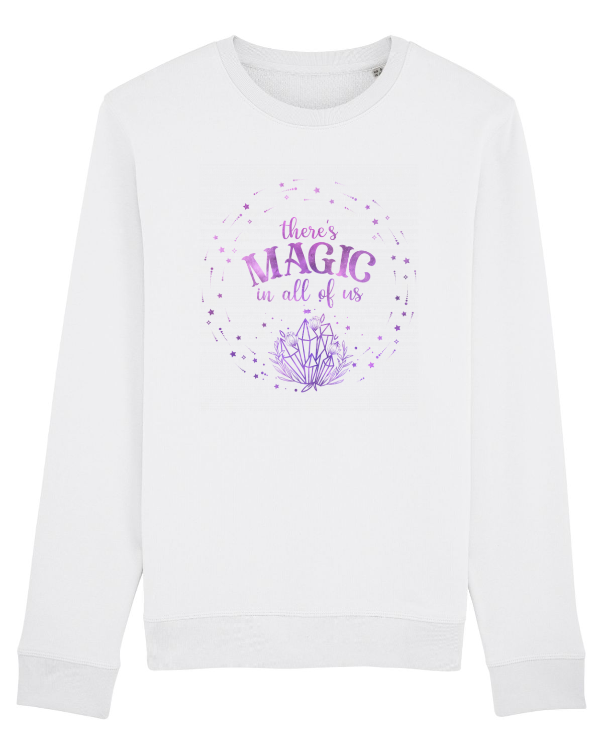 Bluză mânecă lungă Unisex Rise White
