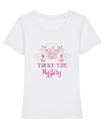 Trust The Mystery Mystical Vibes Tricou mânecă scurtă guler larg fitted Damă Expresser