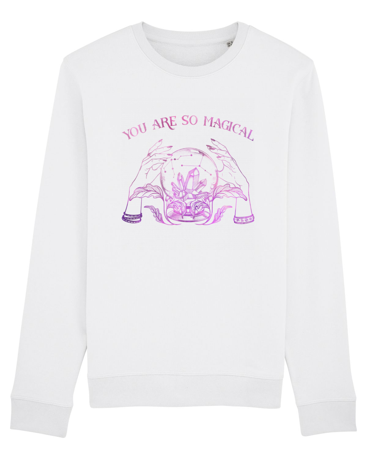Bluză mânecă lungă Unisex Rise White