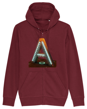 Litera A - 3D Burgundy