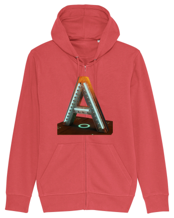 Litera A - 3D Carmine Red