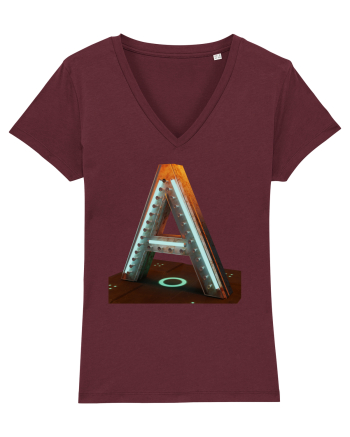 Litera A - 3D Burgundy