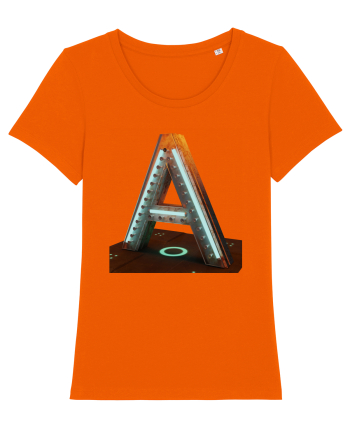 Litera A - 3D Bright Orange